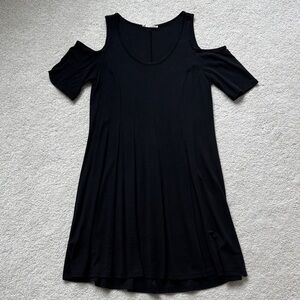 Black Cold Shoulder Dress
